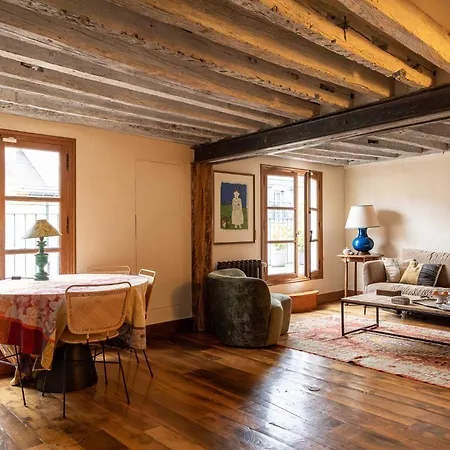 公寓 Stunning Balcony View 2 Bdr Duplex Saint Germain 巴黎
